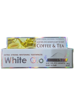 Зубная паста White Glo отбеливающая для любителей кофе и чая, 24г